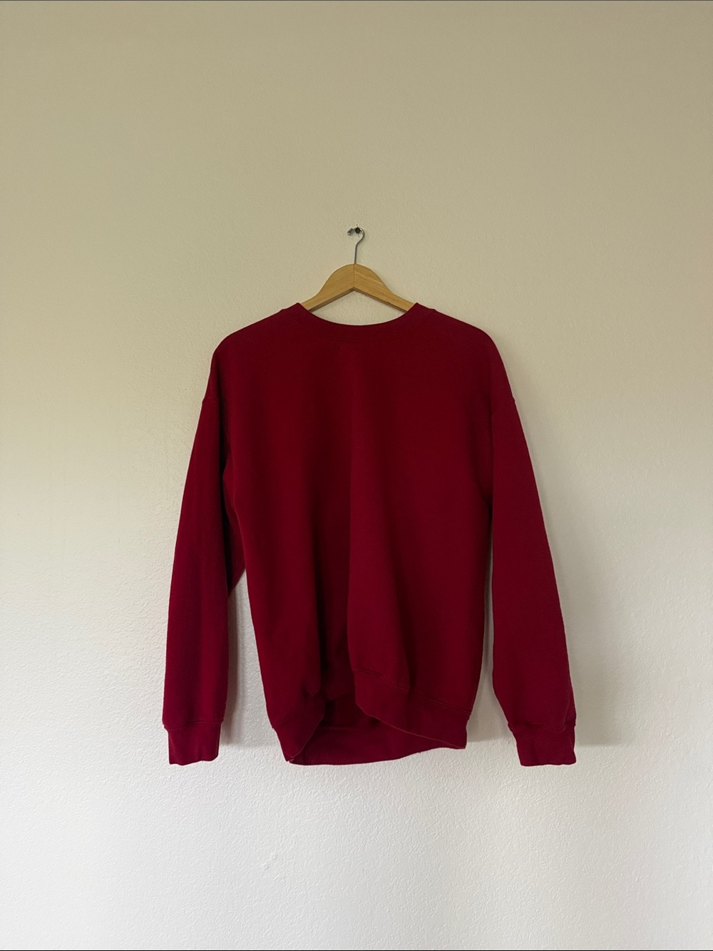 Men's red Crewneck sweatshirt